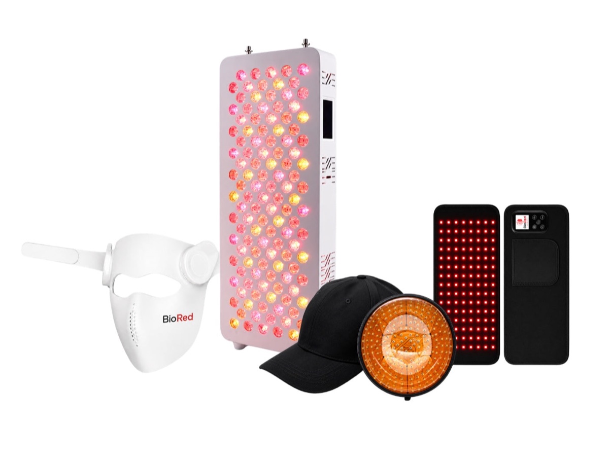 The Targeted Therapy Bundle: the BioRed Mid-Size Panel with the mask, cap and belt.